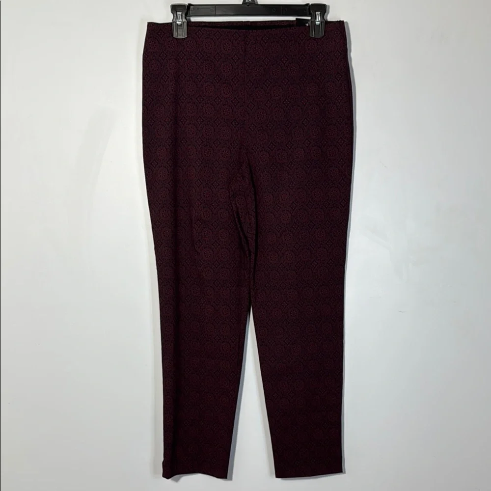 Counterparts‎ Pants Purple & Black Skinny Pull On in Size M NWT
